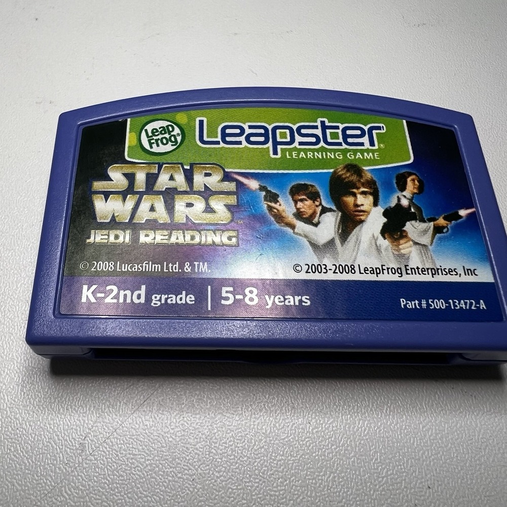 Set Of 2-Leapfrog Leapster Star Wars & Wolverine Reading 5-8 yrs Cartridge Only